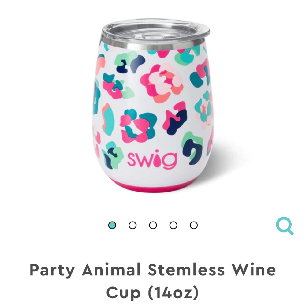 Swig Life Stemless Wine Cup in Party Animal
